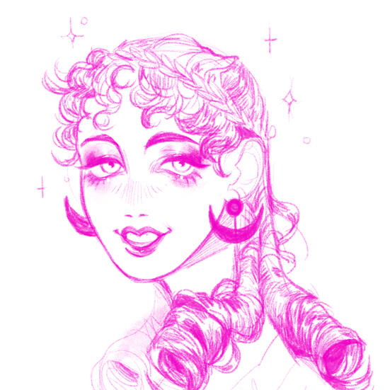 pink sketch